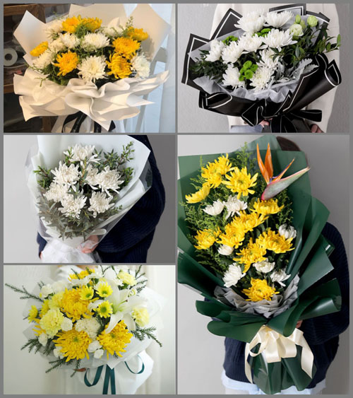 福建福州连江县苔菉镇北茭村白事花束代送